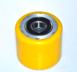 Rolka aluminiowo-poliuretanowa d=80x70mm ZABI 2x łożysko 6204