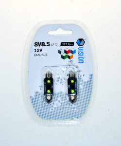 ŻARÓWKA SV8.5 36MM 2X3535 12V CANBUS BIAŁA