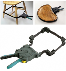 Jeden Zacisk Taśmowy jednoręczny z 4 szczękami WOLFCRAFT