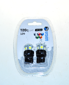 ŻARÓWKA W21W 8X5050 SMS LED 4W 12V BIAŁA 2SZT