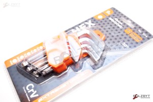 Klucze imbusowe krótkie 9elementów  EXTREMETOOLS