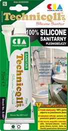 Silikon sanitarny 70ml bezbarwny technicoll