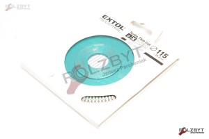 TARCZA DIAM.EXTOL 115MM SLIM ULTRA CIENKA 8703041