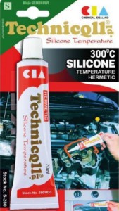 SILIKON WYSKOTEMP. CZARNY 300 C TECHNIQLL