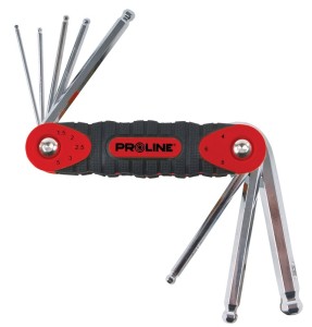 KLUCZE IMBUSOWE Z KULKĄ 1.5-8.0 MM ZE SKUWKĄ SZT.8 PROLINE