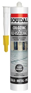 Klej uszczelniacz do blach 290ml. szary / colozinc