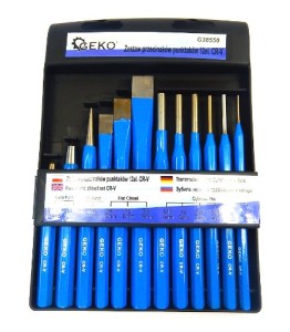 ZESTAW PRZECINAKÓW PUNKTAKÓW 12 ELEM. CR-V GEKO