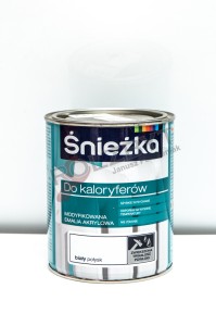 ŚNIEŻKA AKRYL-BIAŁA 0.75L/GRZEJNIK/WODOROZCIEŃCZALNA NIE ŻÓŁKNIE