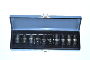 Zestaw 10szt nasadek udarowych  Cr-Mo 1/2 ,10-22 MM, PROLINE