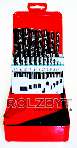 Zestaw HSS-G wiertła szlifowane 19 szt BMM RED