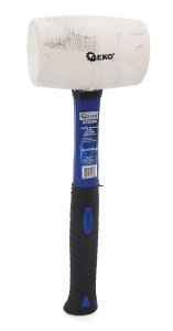 MŁOTEK GUMOWY 24 OZ 850G BIAŁY GEKO PREMIUM FIBERGLASS