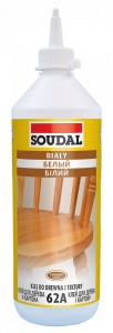KLEJ DO DREWNA SOUDAL D2/B2 BIAŁY 62A 250ml