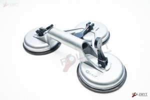 GEKO Uchwyt-Przyssawka do szyb 3x115mm aluminium