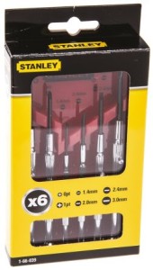 Wkrętaki zegarmistrzowskie komplet  szt.6  STANLEY