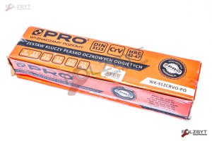 PRO KLUCZE PŁASKO-OCZKOWE ODGIĘTE KPL. WK-S12CRVO-PO
